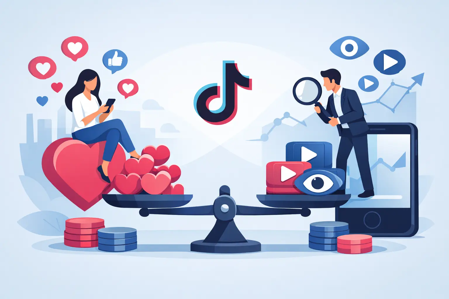 Likes o vistas TikTok: cuál te conviene comprar