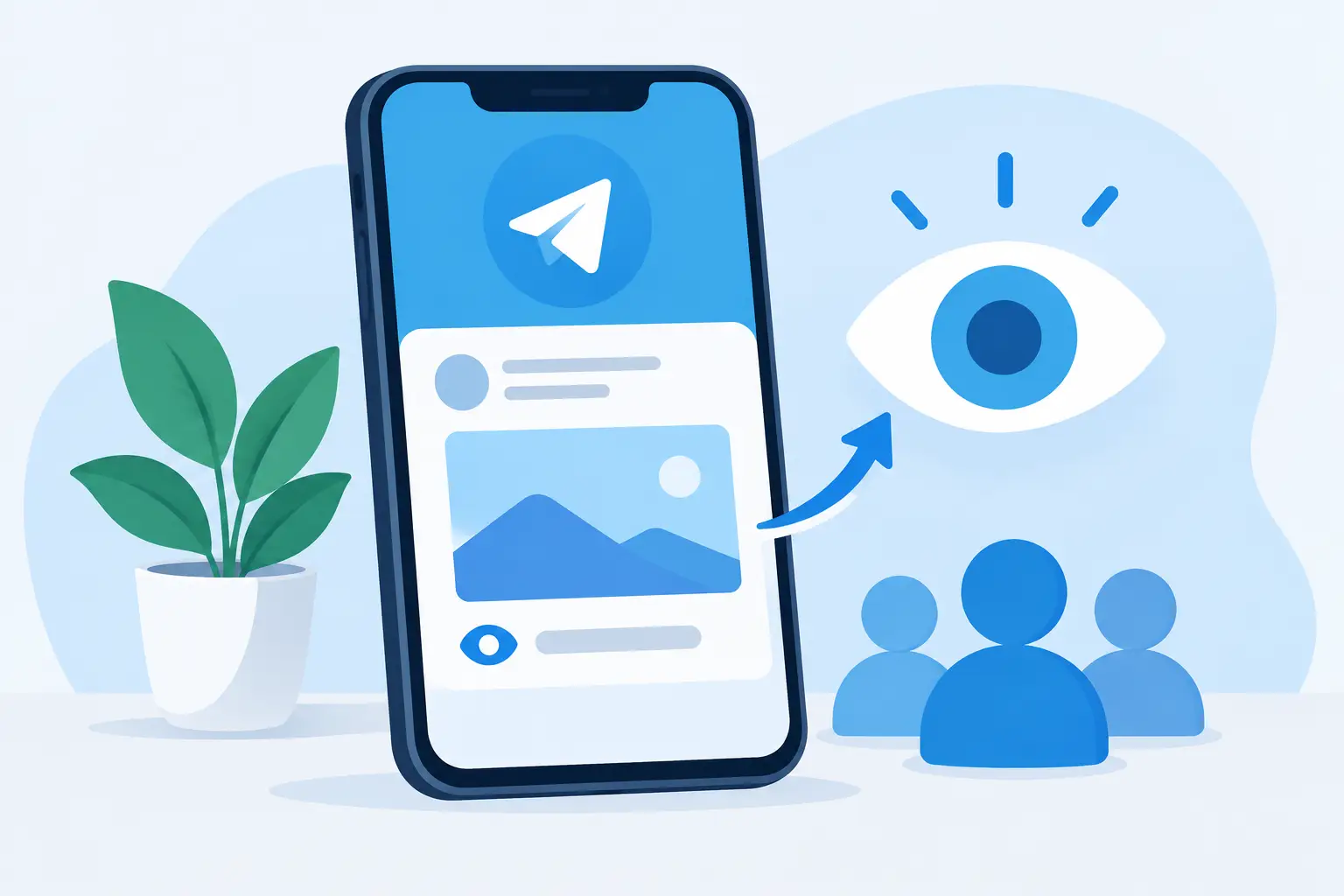 Comprar vistas en publicacion de Telegram